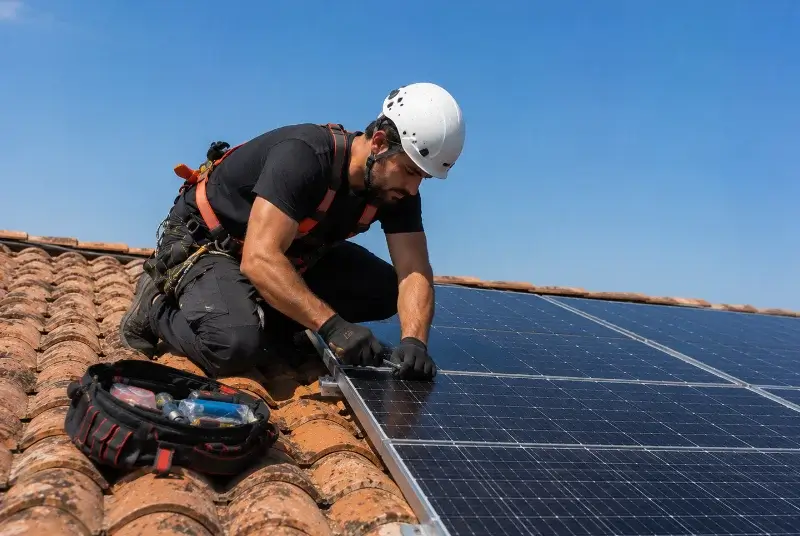 Maintenance et monitoring de panneaux solaires à Chadenac